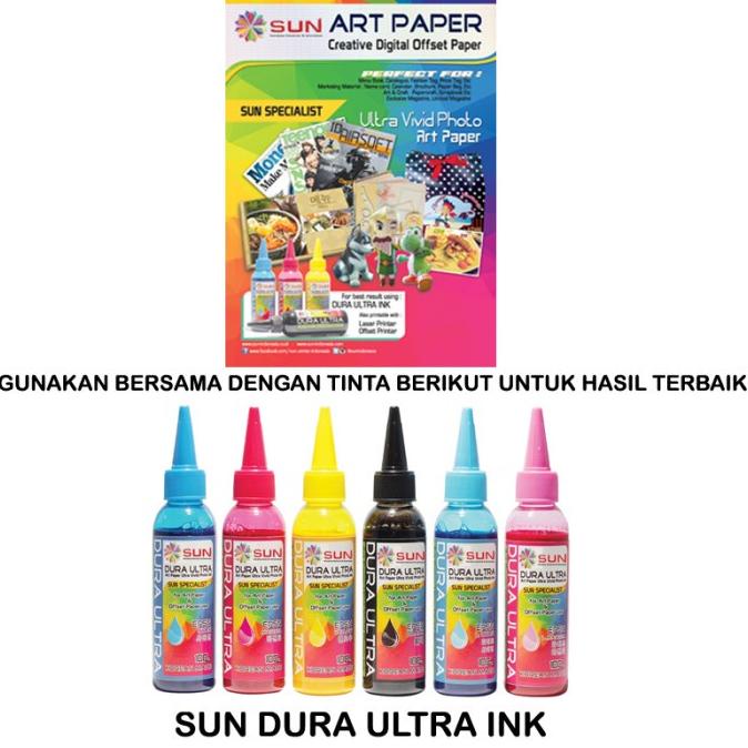 Miliki - Kertas Art Paper - SUN ART PAPER 100, 120, 150, 210, 230, 260 gsm Ukuran Kertas A4, F4 !