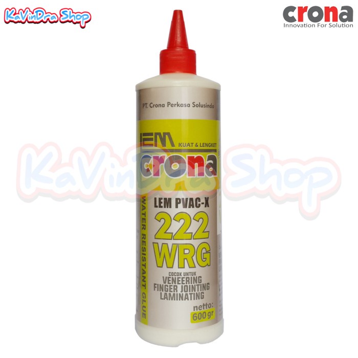 

Lem Kayu Crona 222 Wrg - Water Resistant Glue - Tahan Air - Lem Pvac-X