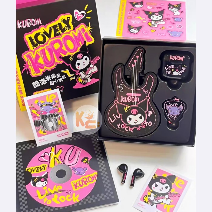 Kuromi X Martube Wireless Bluetooth Earphone Tws Original Sanrio