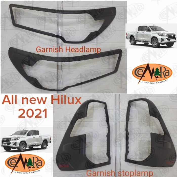 ✅Sale Garnish Hilux/Paket Garnish Headlamp Dan Stoplamp All New Hilux 2021 Limited