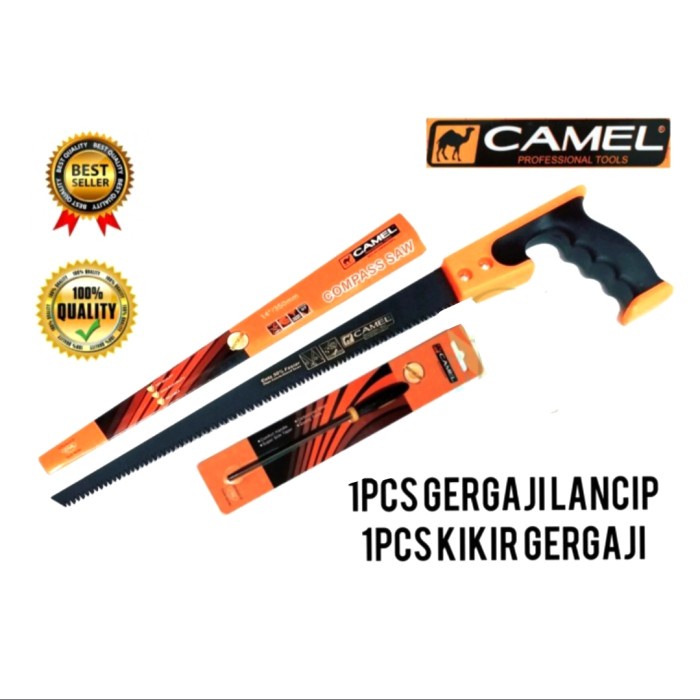 GERGAJI KAYU LANCIP + KIKIR GERGAJI CAMEL4700 ORIGINAL