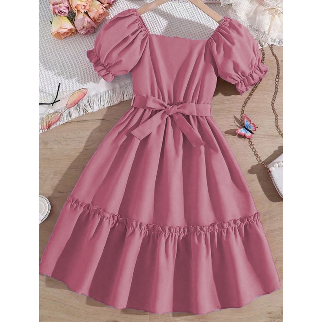 Dress Anak Perempuan 3 4 Tahun Umur 1 2 3Thn 5 6 7 8 9 10 11 12 Dres Ulang Tahun Model Baru 2024 Gau