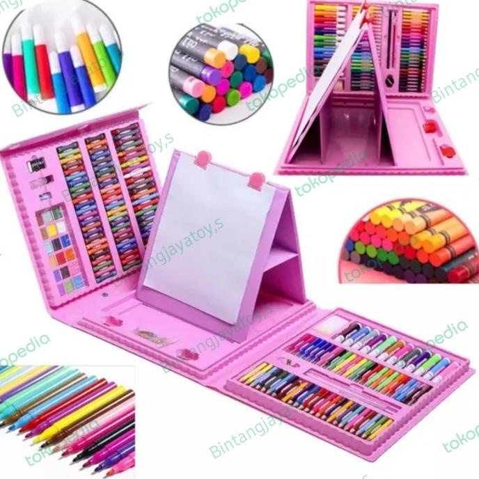 

Art Set Alat gambar crayon pensil warna 208