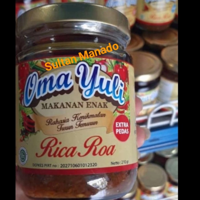 

Rica Roa Sambal Roa Ekstra Pedas Oma Yuli