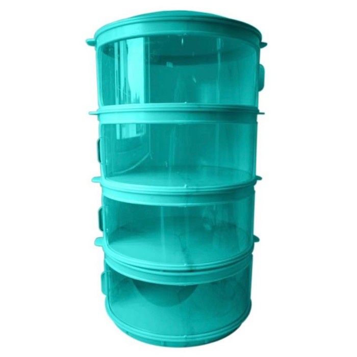 ✅Original Tudung Saji Tower Tingkat 4 Susun Food Storage Dish Keeper Technoplast Diskon