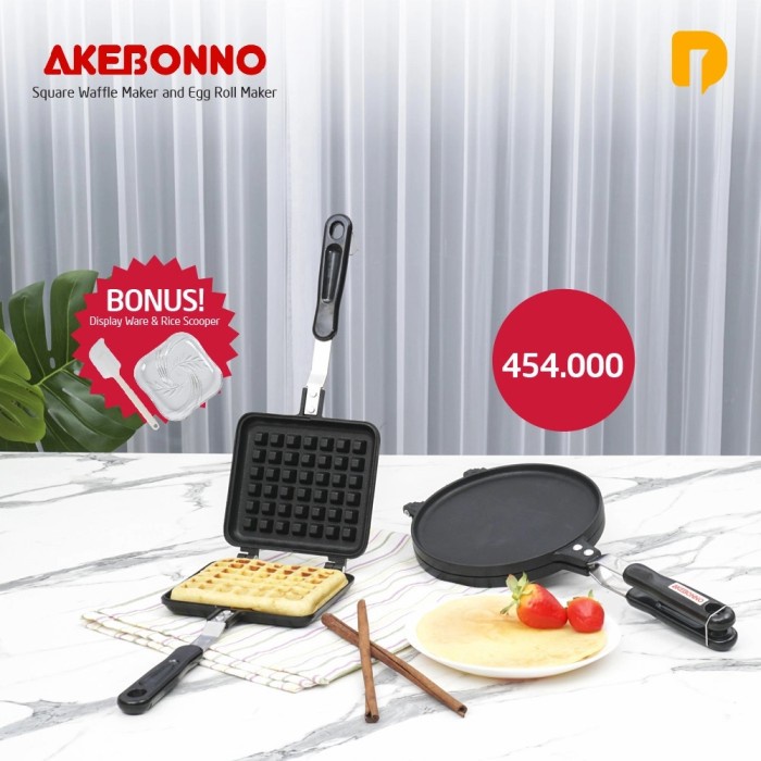 

✅Ready Akebonno Square Waffle Maker N Egg Roll Maker Limited