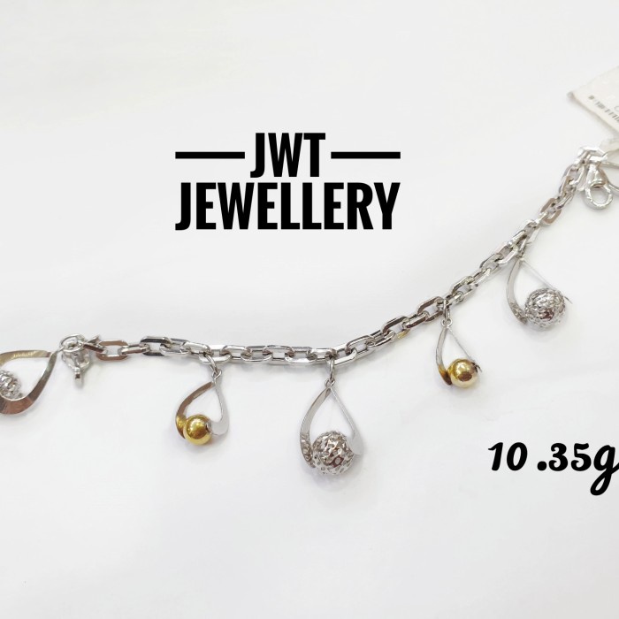 ✨Sale Gelang Emas Putih Bvl Rante Kapal Gantung Mainan Terbaru