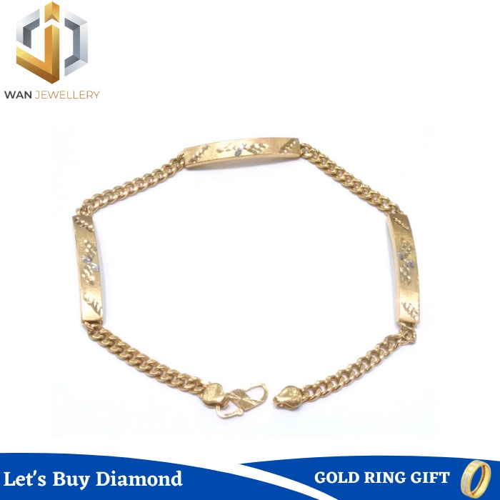 ✨Sale Gelang Emas 375 Kadar 375 Gelang Rantai Emas Asli Ori Diskon