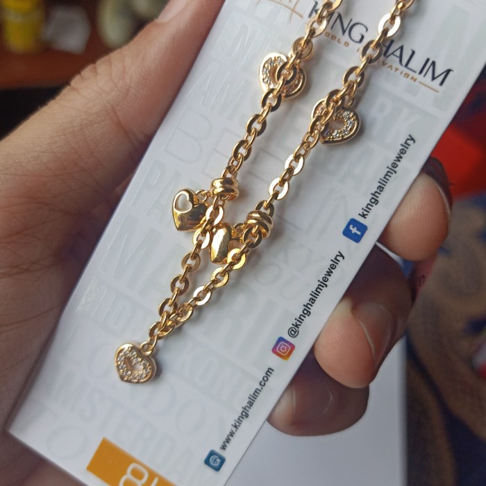 ✨Sale Gelang Emas King Halim 8K 375 4.23Gr Berkualitas