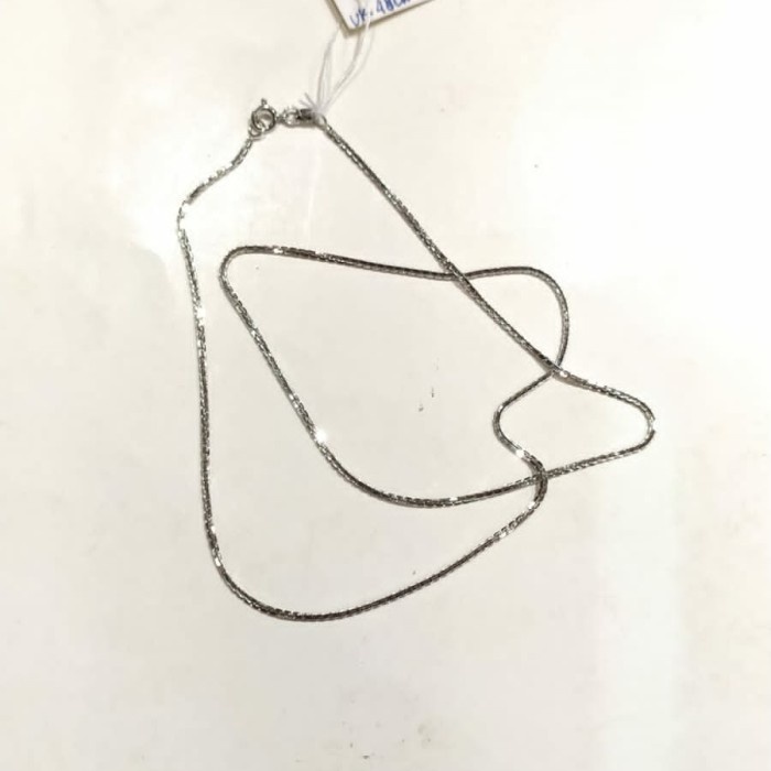 ✨Sale Kalung Italy Santa 5 Gr Uk 48 Cm Emas Putih 750 Terbatas