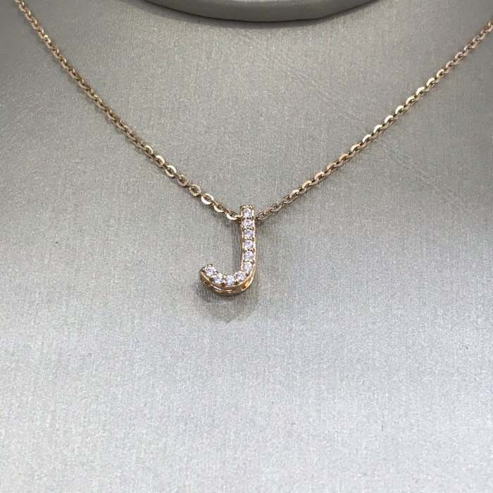 ✨Sale Kalung Emas Inisial Huruf J 750 Kke0550 Terbaru