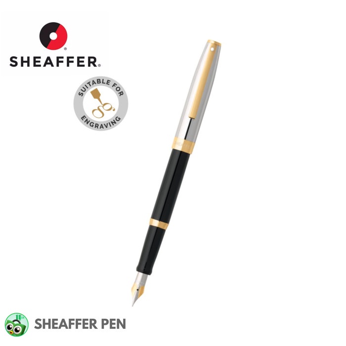 

✨Sale Sheaffer® Sagaris® Black Barrel And Chrome Cap Fountain Pen Limited
