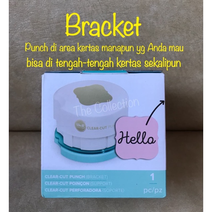 

✨Ready Cr103 Bracket Clear Cut Punch 660712 Alat Potong Tengah Kertas Craft Terbatas