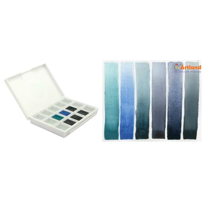 

✨Ready Daniel Smith Set Of 6 Blues Half Pan Berkualitas