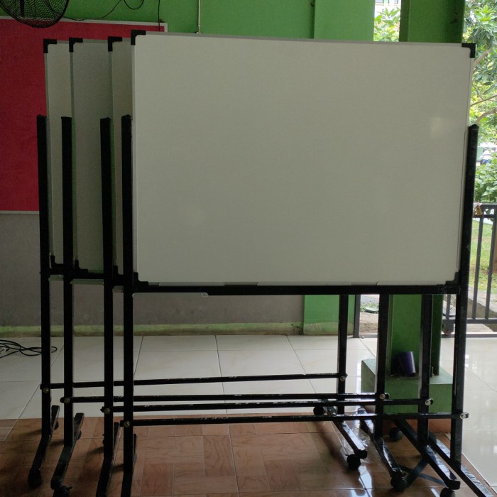 

✨Sale Whiteboard Standing Roda Ukuran 60X120. Terbatas