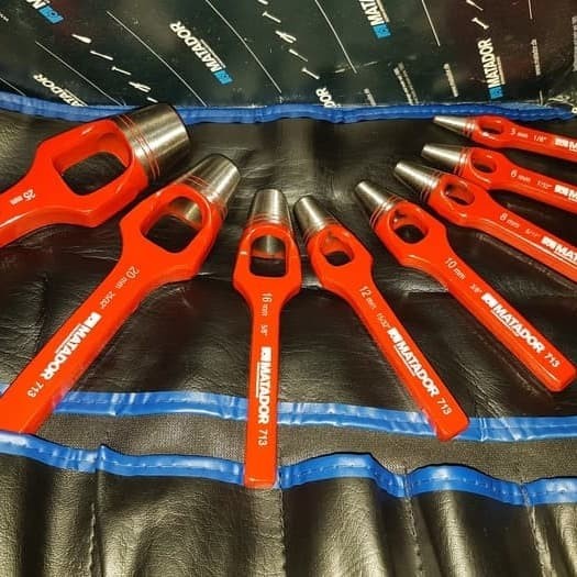 

✨Ready Alat Pembolong Plat Plong Set 8 Pcs Hollow Punch Matador Germany Berkualitas