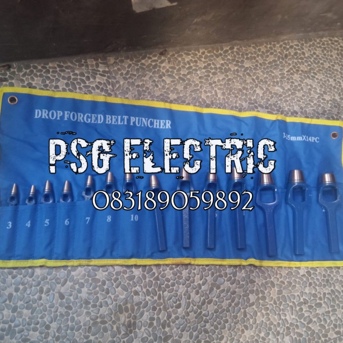 

✨Ready Pembolong Plat Packing Kulit Plong Set 14 Pcs Hollow Punch 3-25Mm Psg Limited