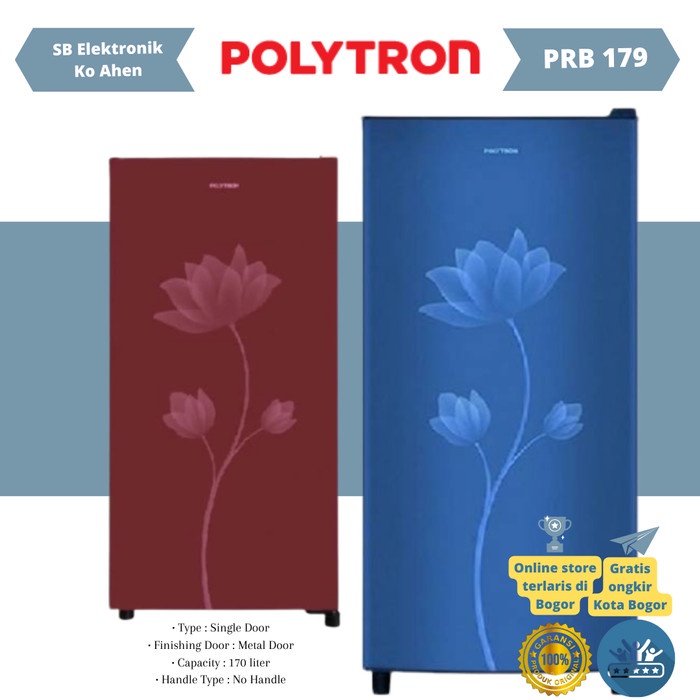 ✨Original Kulkas 1 Pintu Polytron Prb 179 Kulkas Polytron Garansi Resmi Terbaru