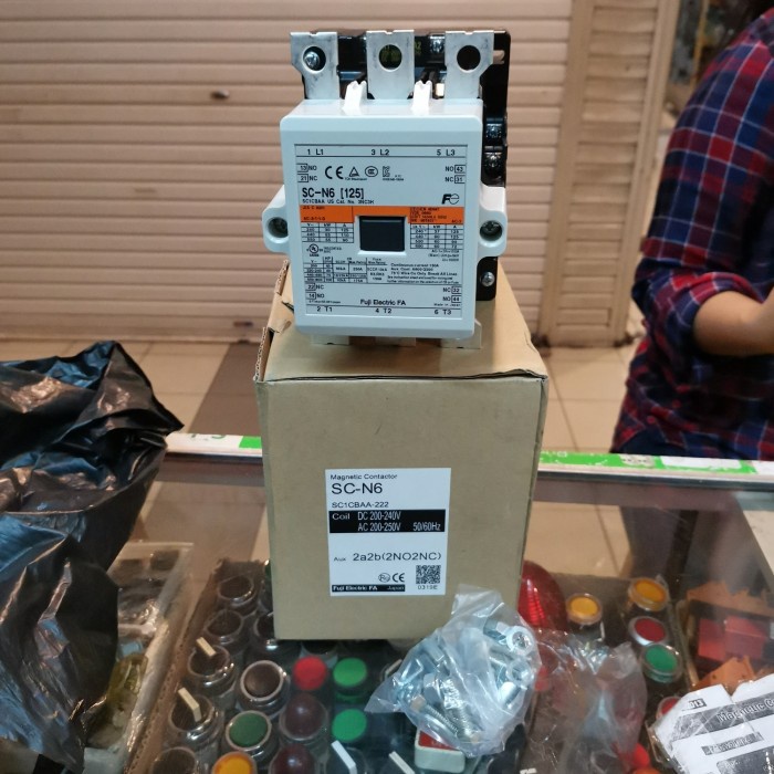 ✨Original Sc-N6 Magnetic Contactor Fuji Electric 220Vac Berkualitas