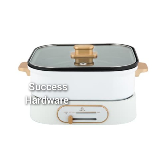 ✨New Ori Kels 3 Ltr Langston Panci Multi Cooker Persegi - Putih / Kels Langston Terbatas