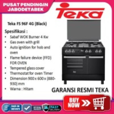 ✨New Ori Kompor Freestanding Teka Fs96F B 4G Black Ppj Berkualitas