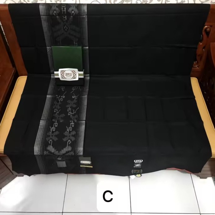 ✨New Sarung Bhs Excellent Tkb Polos Hitam Gold Berkualitas