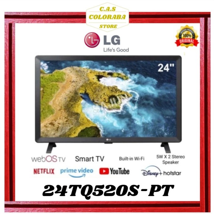 ✨New Tv Lg 24Tq520S-Pt Smart Monitor Tv 24 Inch Hd Led 24Tq520S 24Tq Diskon