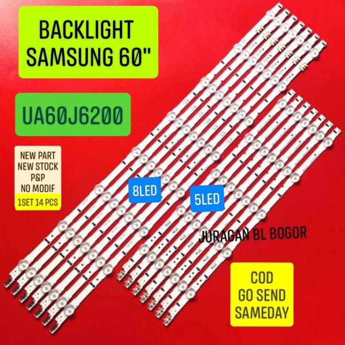 ✨New Lampu Led Bl Backlight Tv Samsung Ua60J6200Ak 60J6200 Ua60J6200 Berkualitas