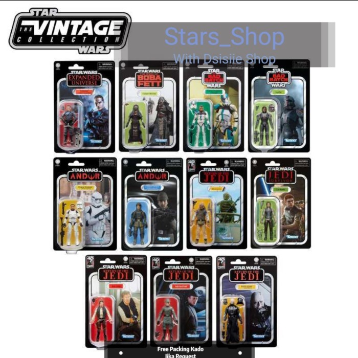 ✨New Kenner Star Wars The Vintage Collection Bundle 11 Figure Original Diskon