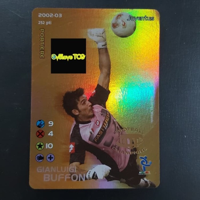 ✨Baru 1 Gianluigi Buffon Juventus 2002-03 Football Champions Card Diskon