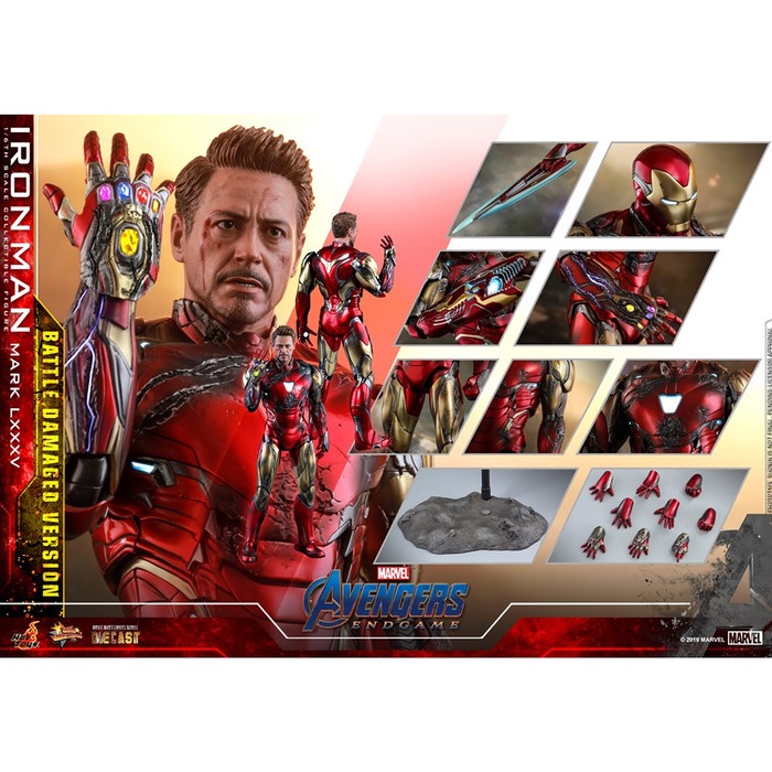 ✨Baru Hot Toys Iron Man Mark 85 Battle Damaged Ver Avengers Endgame Dp Po Terbaru