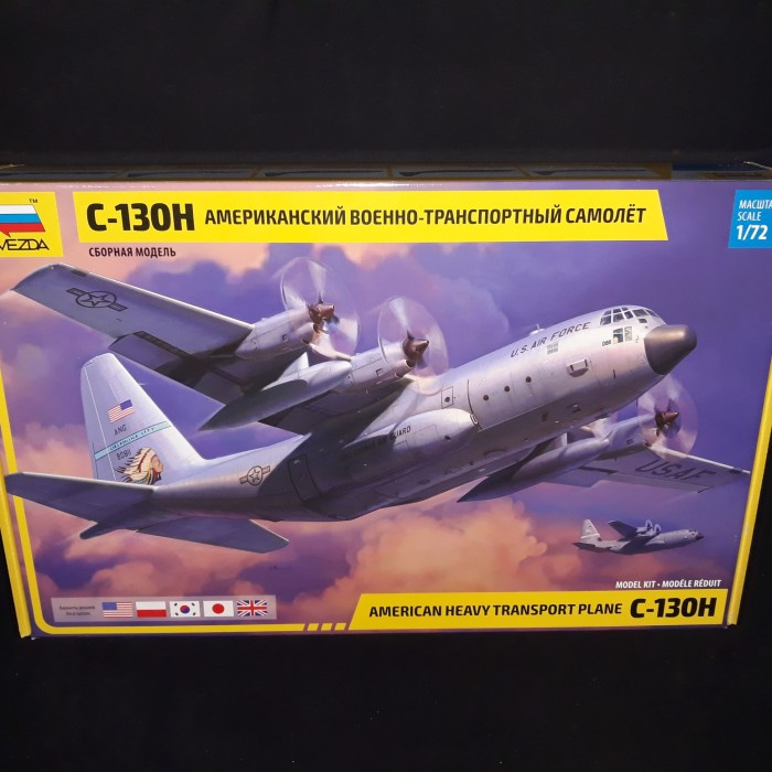 ✅Termurah Model Kit Zvezda 1/72 C-130H Hercules Terbaru