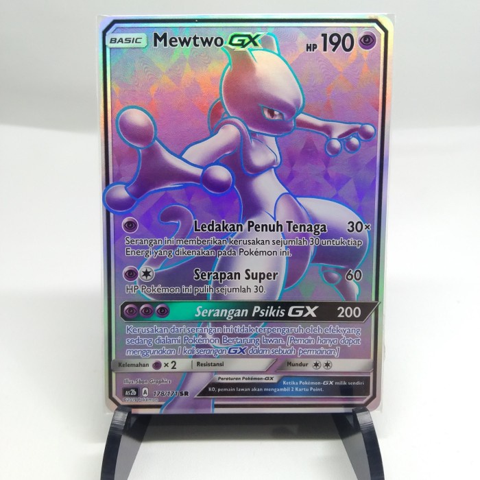 ✅Termurah Pokemon Indonesia Mewtwo Gx Sr Terbatas