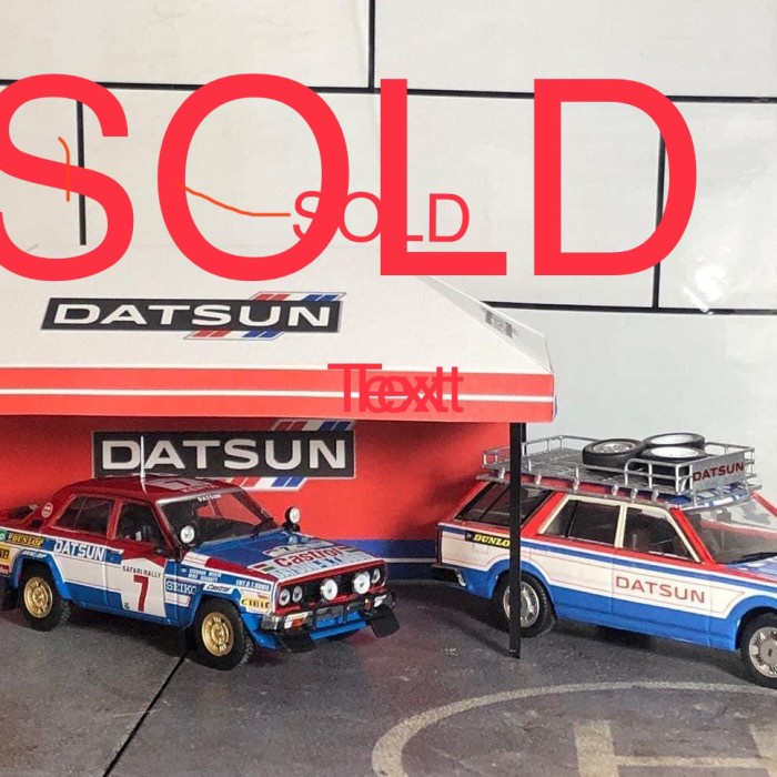 ✅Termurah Datsun Stanza Rally Set 1:43 Ixo Minichamp Limited