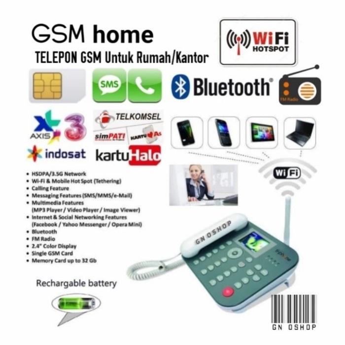 Telepon Gsm Wifi Hotspot Untuk Rumah Kantor - Lte 4G Volte Fwp Fwt Gsm