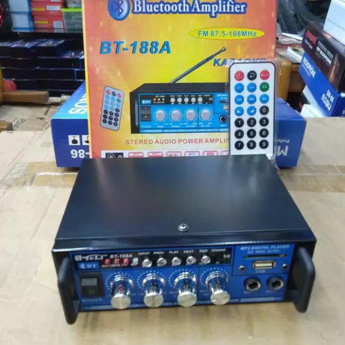Ampilifier Karaoke Mini Tali BT-188A Bluetooth Bass Mantap
