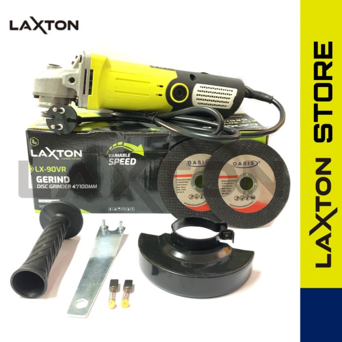 LAXTON LX90VR gerinda tangan listrik 4" variable speed full tembaga