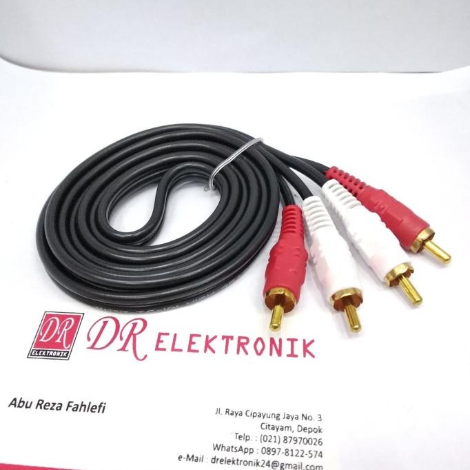 Update Jak Jack Kabel Audio Speaker Sound system Salon Salone Audi RCA 2 ke 2 dre3 Kualitas Baik