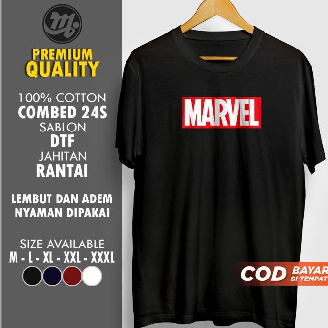 Kaos Tshirt Pria Cowo Superhero Dewasa Original Distro Premium Marvel