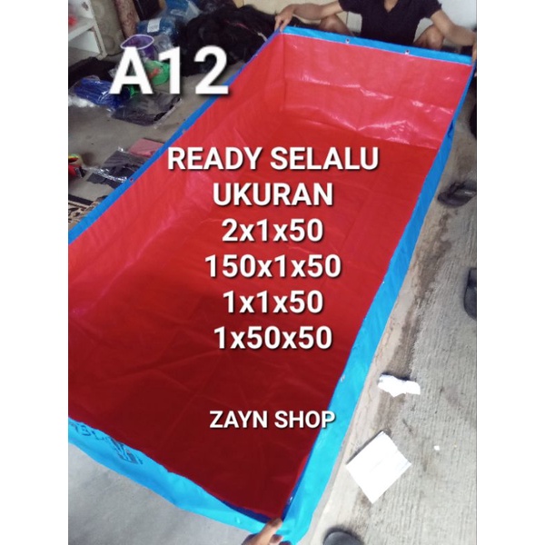 Terpal Kolam A12 // Terpal Korea Tebal // Kolam Terpal // Terpal Kolam Ikan
