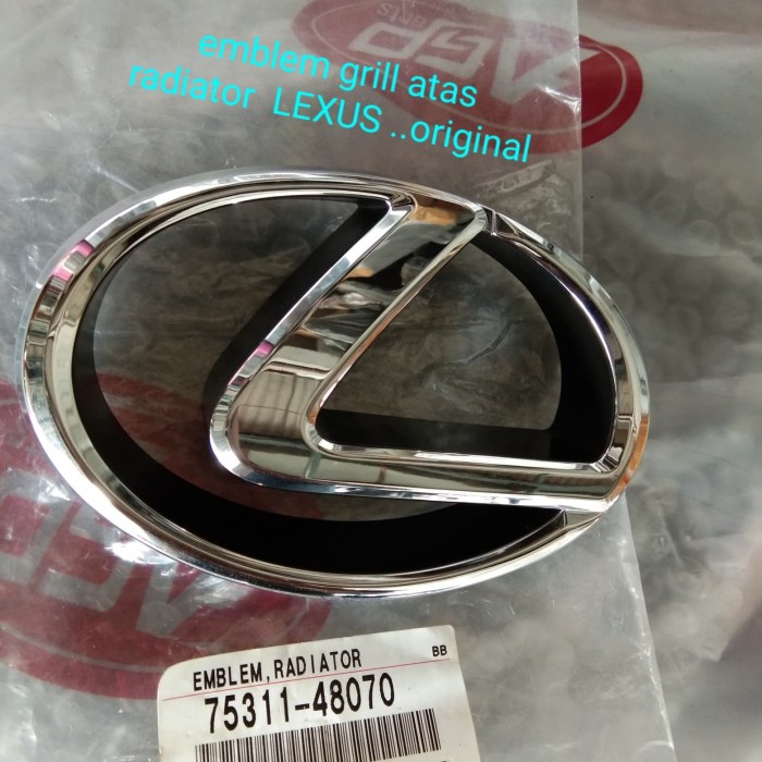 ✅Ori Emblem Grill Atas Radiator Lexus Rx300...Original Berkualitas