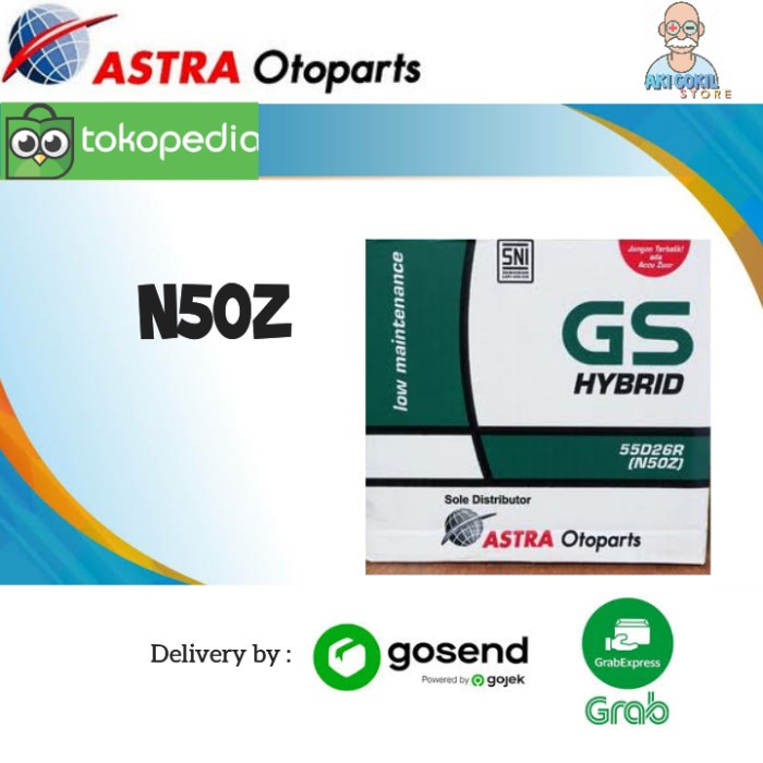 [New] Aki Mobil Colt Diesel Gs Hybrid N50Z Astra Terbatas