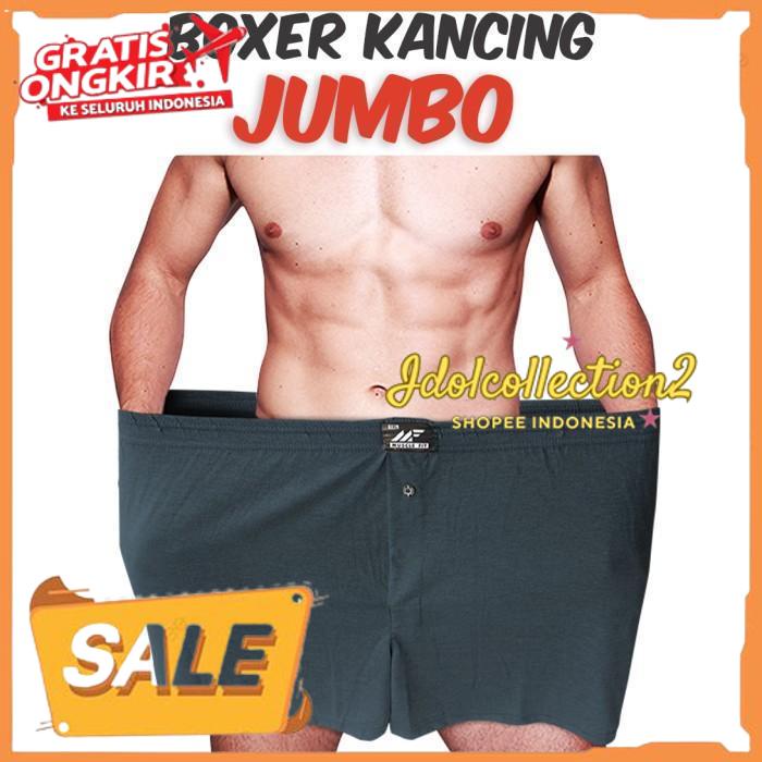 MUSCLE FIT BOXER BIG SIZE KANCING ABU CELANA DALAM PRIA PRODUK BEST PRODUK 