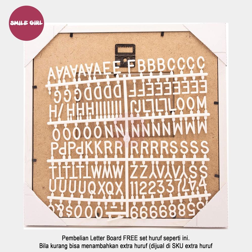 

Terlaris SMILE GIRL OFFICIAL | - Papan Nama Bayi Size 28x25cm / Letter Board Kekinian Sudah Include Huruf / Properti Foto Kekinian .,