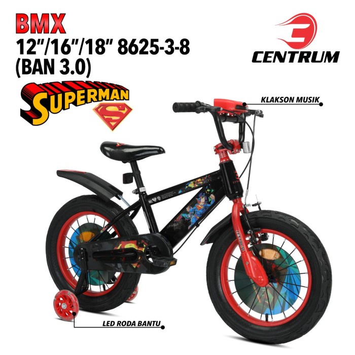 ✨Original Sepeda Bmx 18 Inch Centrum Superman Berkualitas