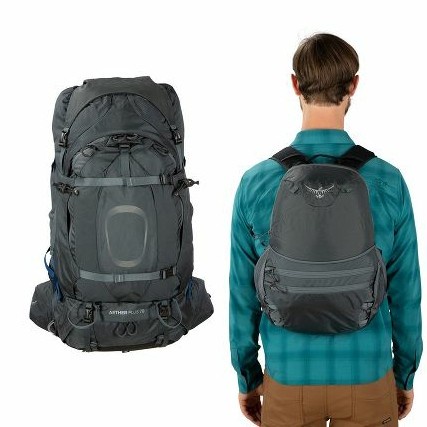 ✨Original Tas Ransel Carrier Gunung Hiking Ultralight Osprey Aether 70 Plus Grey Berkualitas