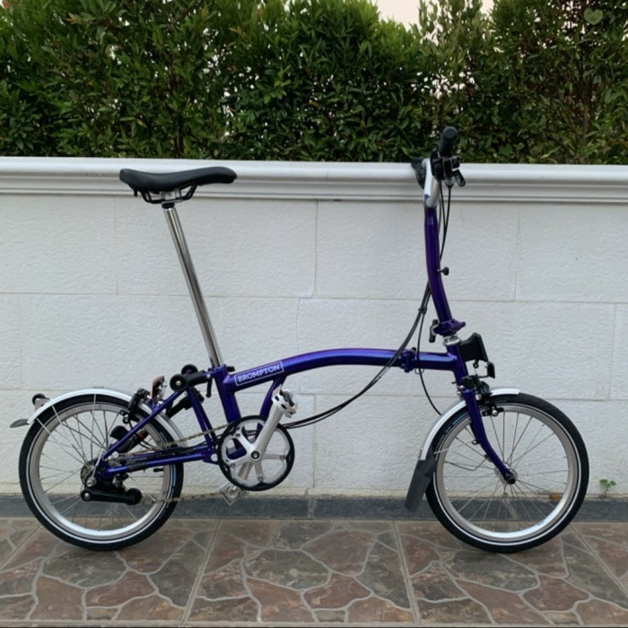 ✨Original Sepeda Lipat Brompton Folding Bike Metallic Purple H6L New Limited