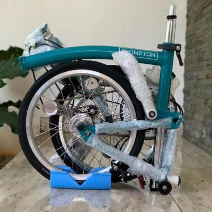 ✨Original Brompton Bike B75M3E Water Blue Original Berkualitas