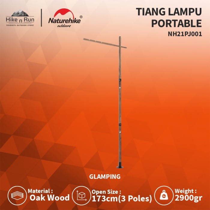 ✨Original Tiang Lampu Portable Naturehike Nh21Pj001 Wood Light Stand Limited