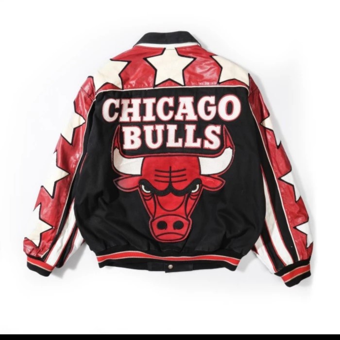 ✨Ori Jaket Vintage Chicago Bulls Bintang Limited By Jeff Hamilton Original Terbaru